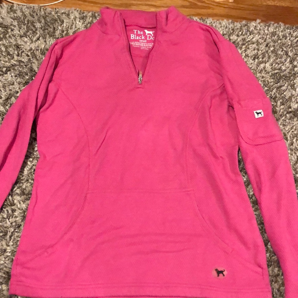 Pink Black dog hoddie